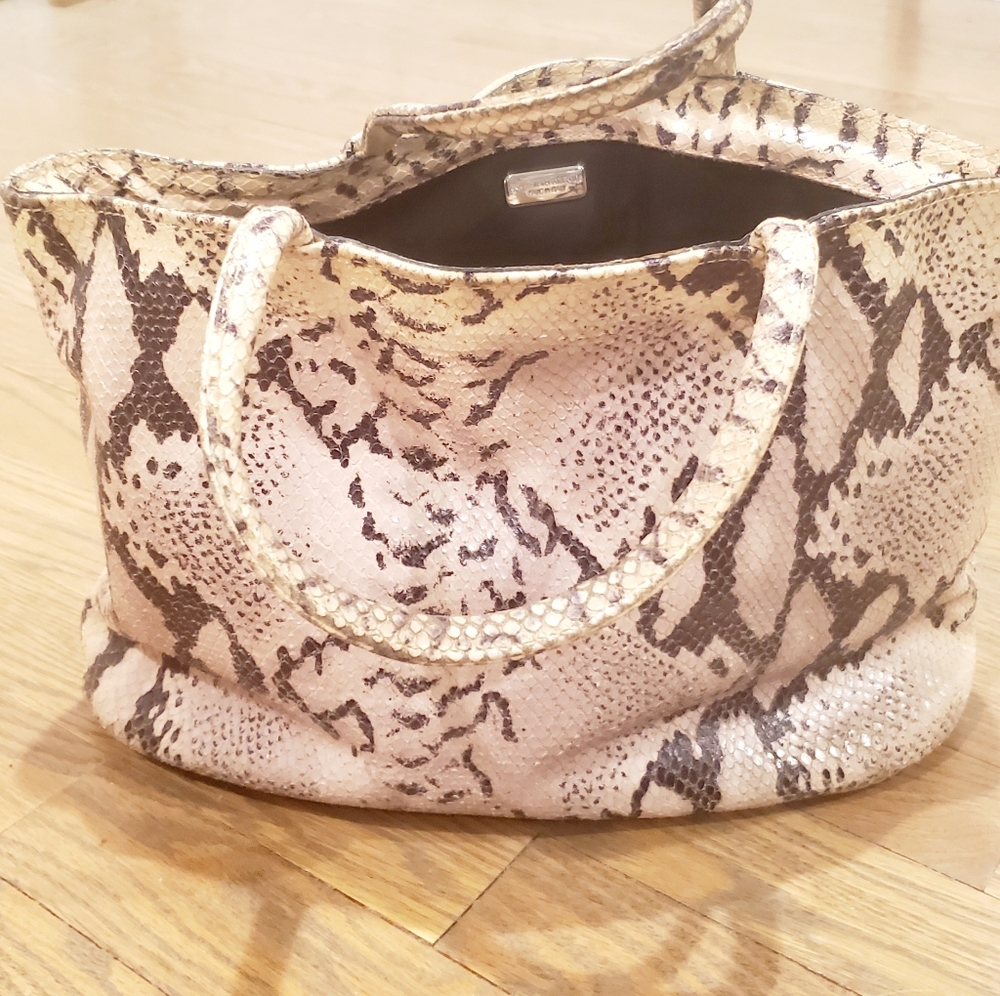 Snake Embossed Tote